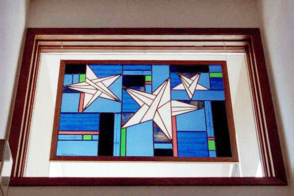 Stars stained glass